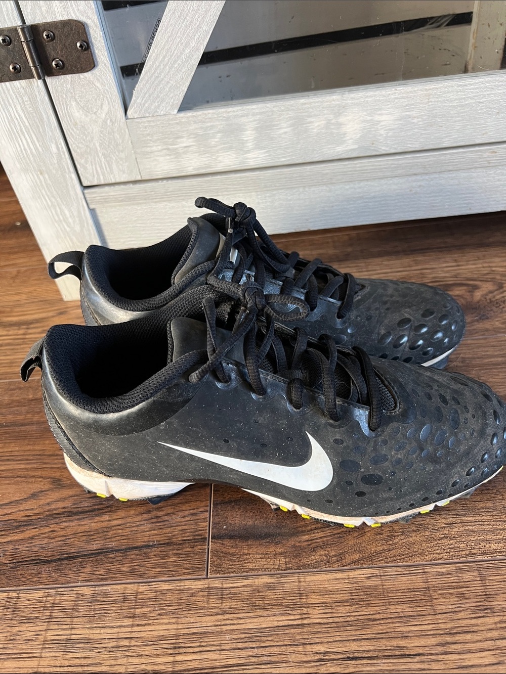 Nike Black and White Cleats